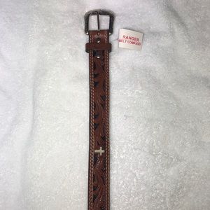 Cross Leather Belt